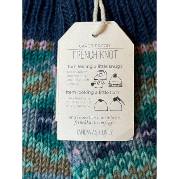 NWT Handmade Wool Knit Leg Warmers Fair Trade Artisan Nepal Multicolor Fair Isle - Picture 4 of 8